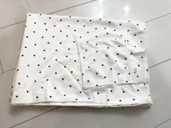 授乳ケープ ハート　ホワイト ブラック ハート柄　バースディ