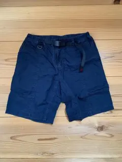 グラミチ ギアショーツ ネイビーショートパンツ ウエストベルト付き