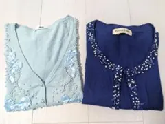 ２枚セット★リボン＆パール★カーディガン★プライベートレーベル、バービー