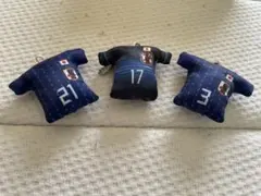 日本代表サッカー ミニストラップ 3(昌子源)17(長谷部誠)21(堂安律)