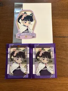 鬼滅の刃　ナンジャタウン　栗花落カナヲ　クリアカード　箔押し　ステッカー