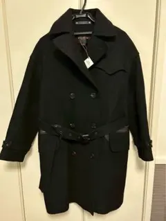 COACH ブラックウールトレンチコートのサムネイル