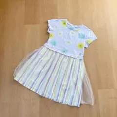 KP 花柄ワンピース　130cm★パープル