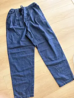 【160cm】デニム 風 ロングパンツ ウエストゴムのサムネイル