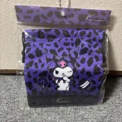 クロミ 巾着 パープル ヒョウ柄