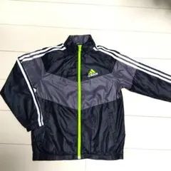 adidas ピステ・ウィンドブレーカー 黒/グレー/緑