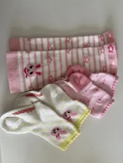 ミキハウス　ベビー靴下2足&レッグウォーマー1足セット　11-13