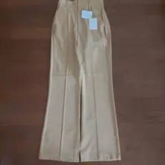GRL センターピンタックスリットフレアパンツ イエロー 未使用