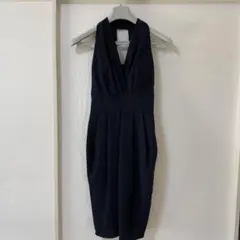 Aimer Acret （エメ）ホルターネックドレス　ネイビー　９号
