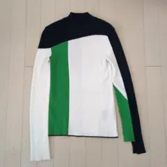 UNITED TOKYO ハイネック　切り替え　リブニット