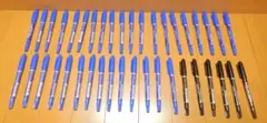 油性ペン　ZEBRA 　マッキー極細　青34本、黒6本まとめ売り