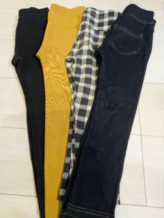 110cm スキニーパンツ レギンス　スパッツ4点セット
