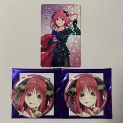 五等分の花嫁 二乃 GO TO AKIBA Anisugar缶バッジ 2点セット