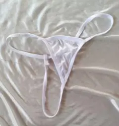 新品 光沢ホワイト T字型Tバック