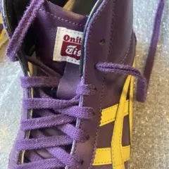 Onitsuka Tiger ハイカットスニーカー パープル/イエロー