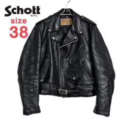 schott ショット 黒 シングルライダースジャケット サイズ38 2025年最新】schott シングルライダース 38の人気アイテム