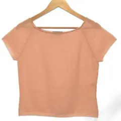 * 肌触り◎ GOBI カシミヤ100% 半袖セーター レトロピンク Lサイズ