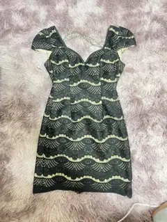 キャバク レースタイトフィットナイトドレス