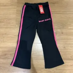 BABYDOLL パンツ ブラック ピンク サイドライン