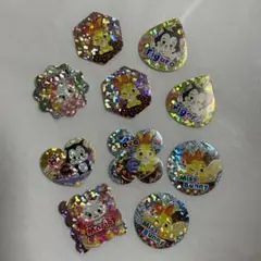 ディズニー キラキラ ラメ フレークシール10枚セット