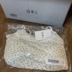 ①GRL キャミソールタンクトップ花柄小花柄レースカップ付き sda73