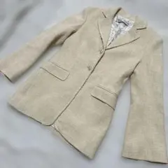 ZARA ザラ　ツイードジャケット ホワイト バロック パールボタン　アイボリー