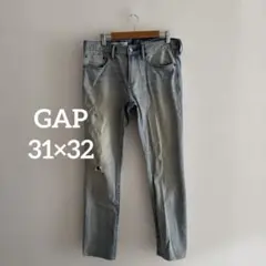 Gap 1969 スキニーデニム ライトブルー ダメージ加工 31×32のサムネイル
