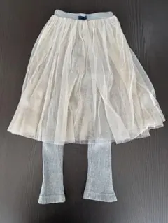 b.ROOM スカッツ チュールスカート付きレギンスパンツ 110cm