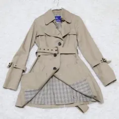 バーバリーブルーレーベル　トレンチコート　ベージュ　ノバチェック　33
