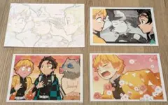 鬼滅の刃 遊郭編 竈門炭治郎 我妻善逸 ポストカード ブロマイド3枚