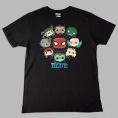 マーベル　スパイダーマン・ブルー　Tシャツ　ファンコ　アメリカ古着