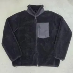 【美品】UNIQLO 防風ボアフリースジャケット（長袖） ブラック L