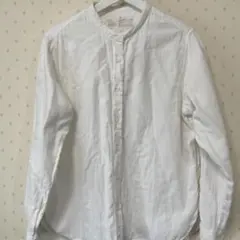 MUJI コットン長袖シャツ XL ホワイト