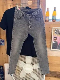 Lee X-LINEスキニーデニム ブラックユーズド M
