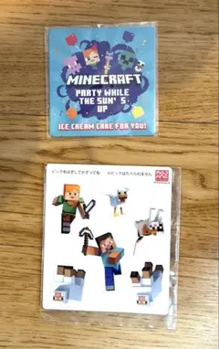 Minecraft マインクラフト メッセージカード&ピックのサムネイル
