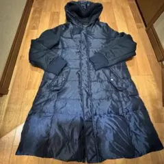 コムサイズム COMME CA ISM 黒　ダウンコート フード付き