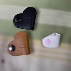 レザーハート型スマホアクセサリー 3点セット