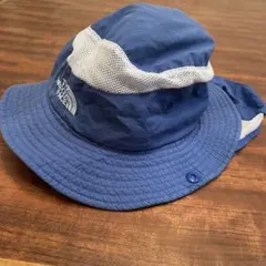The North Face メッシュハット KL 青　日除け付き。格安出品