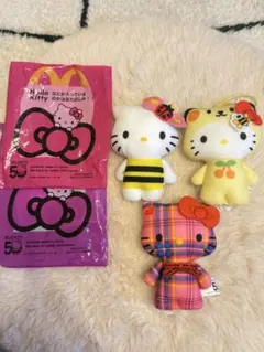 マクドナルド ハローキティ 50周年 ぬいぐるみ 3種セット