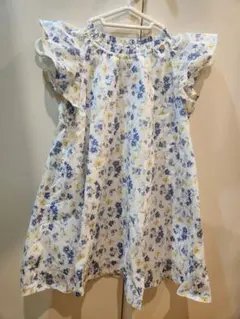 Petit main 花柄ノースリーブワンピース 110cm