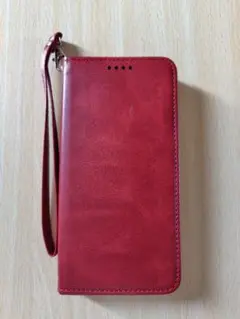 AQUOS sense9専用 手帳型カバー（ワインレッド）