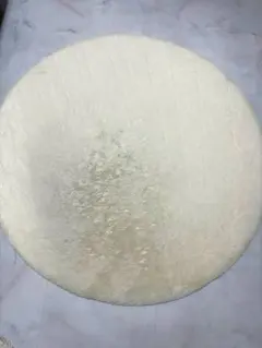 円形クリーム色フリースラグ