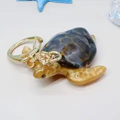 ウミガメの立体キーホルダー