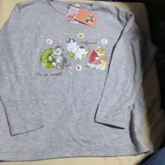 mofusand グレー 長袖 Tシャツ M