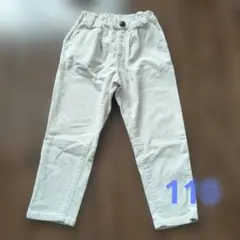 DILASH コーデュロイ　ストレッチ　タック　テーパードパンツ　110