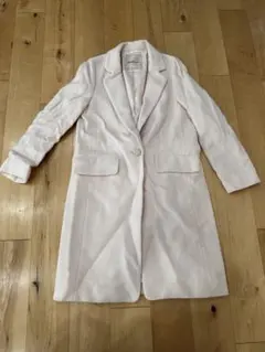 冬物セール Apuweiser-riche ピンク ビジューボタン コート