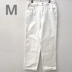 【GU】 ワイドパンツ オフホワイト デニムパンツ M