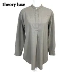 theory luxe シルク混 シャツ カーキ 38 長袖 羽織り 上品 - メルカリ