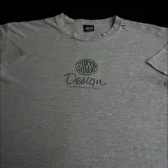 “Design” old stussy 80s 黒タグ Tシャツ XL グレー