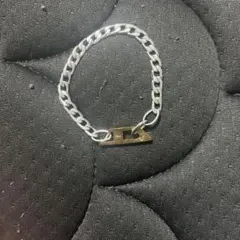 シルバー ゴールド チェーンブレスレット